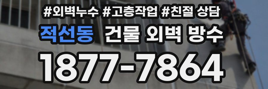 적선동 건물 외벽 방수