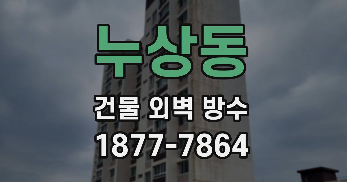 누상동 건물 외벽 방수