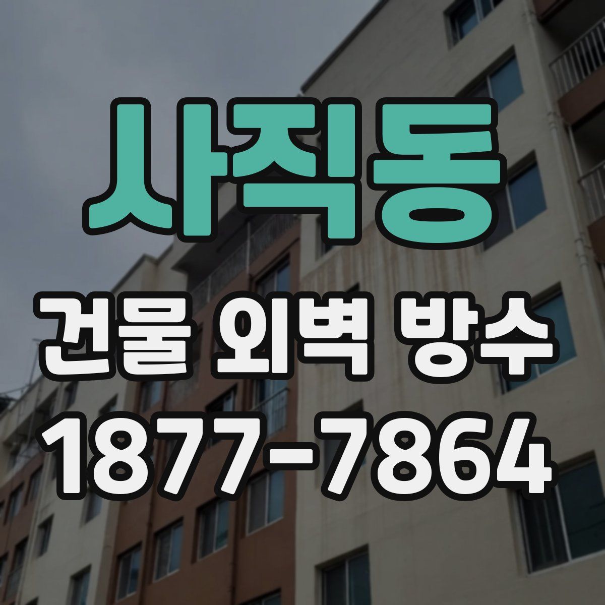사직동 건물 외벽 방수
