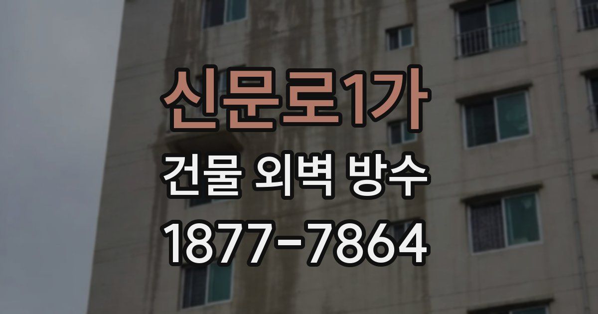 신문로1가 건물 외벽 방수
