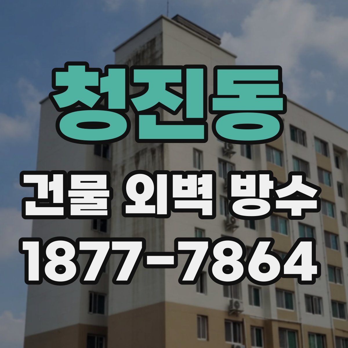 청진동 건물 외벽 방수