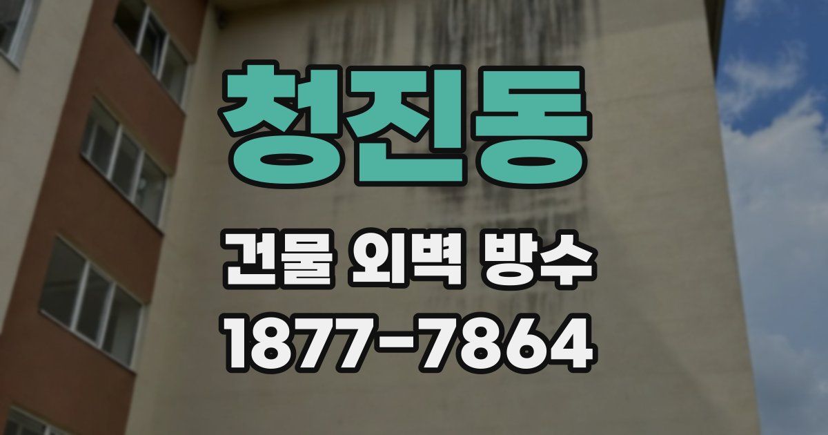 청진동 건물 외벽 방수