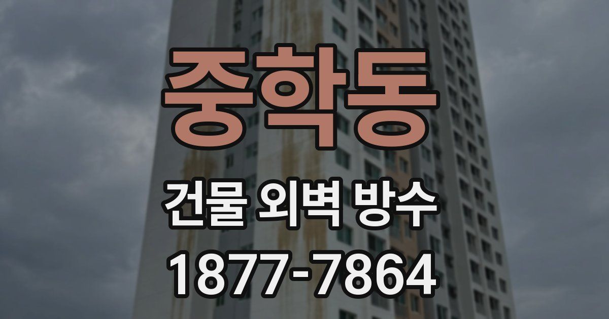 중학동 건물 외벽 방수