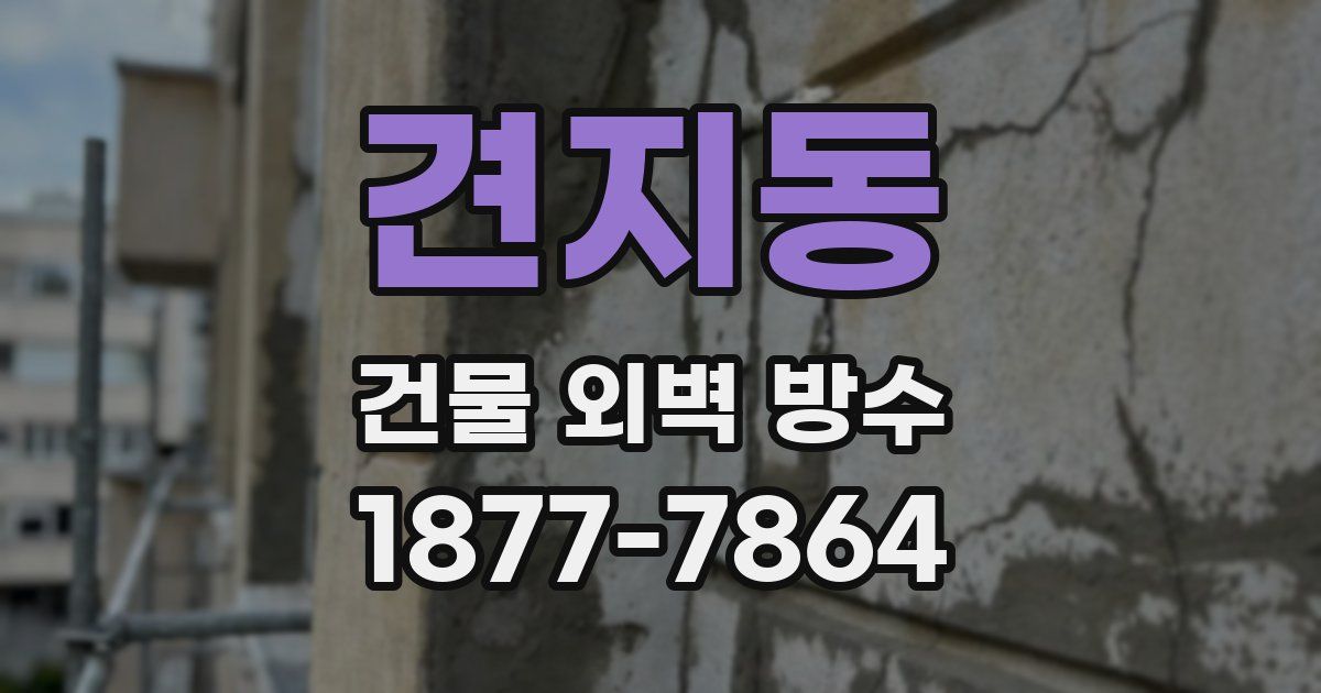 견지동 건물 외벽 방수