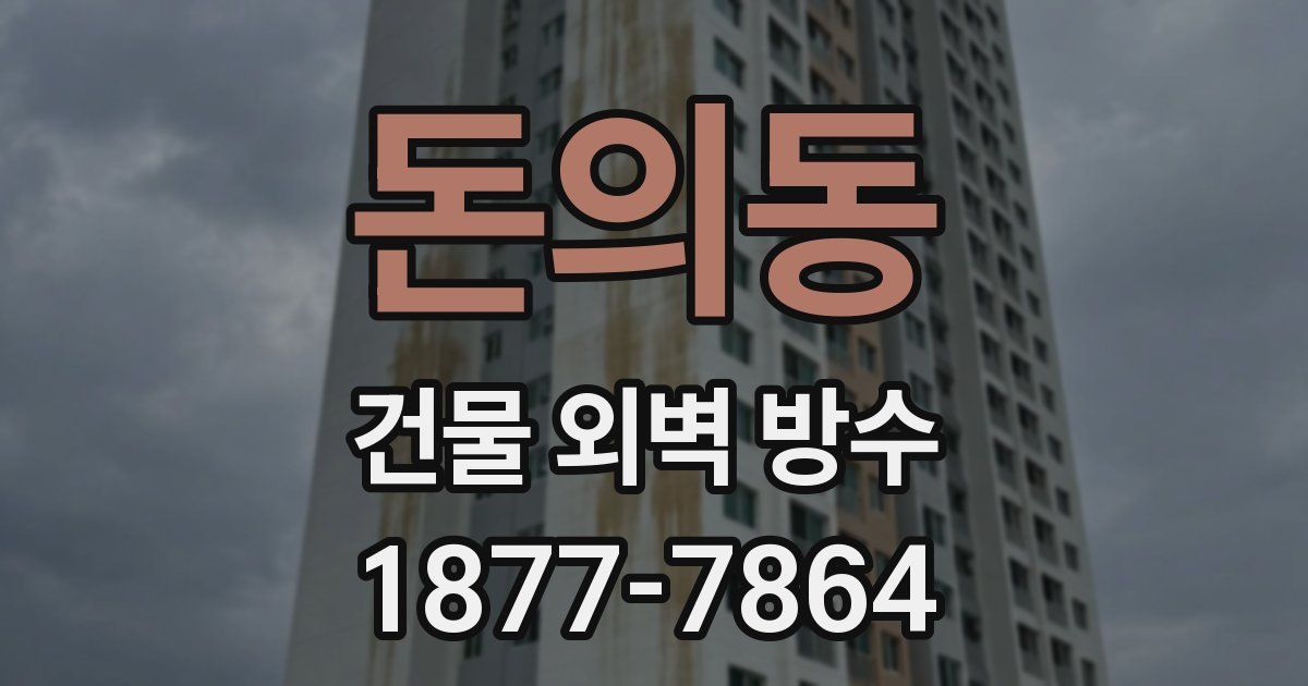 돈의동 건물 외벽 방수