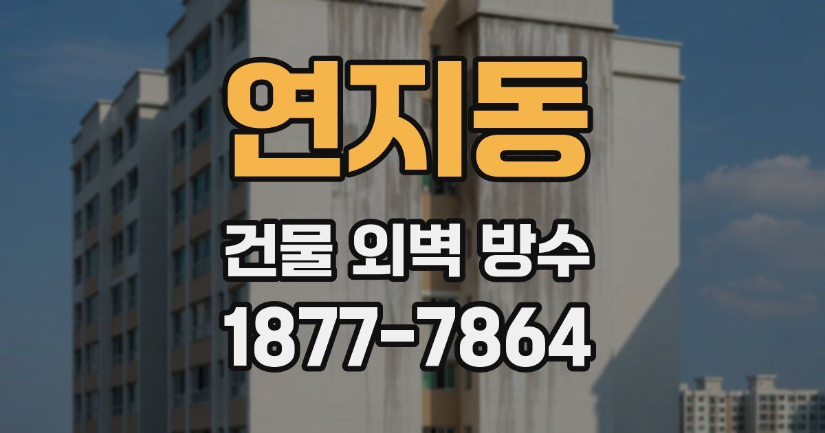 연지동 건물 외벽 방수