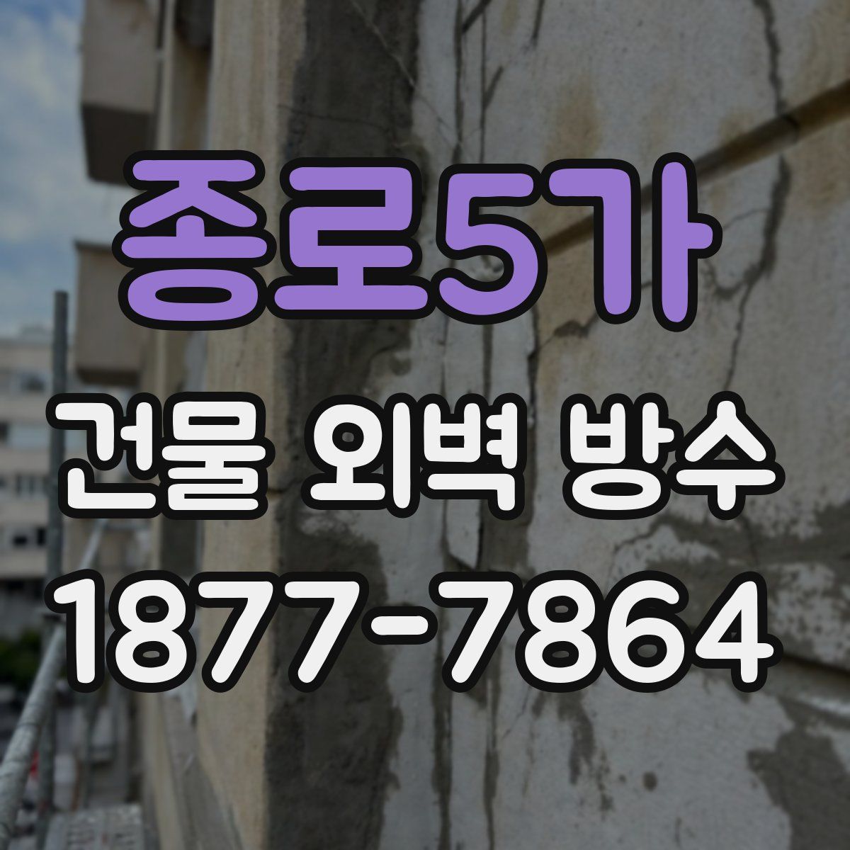 종로5가 건물 외벽 방수