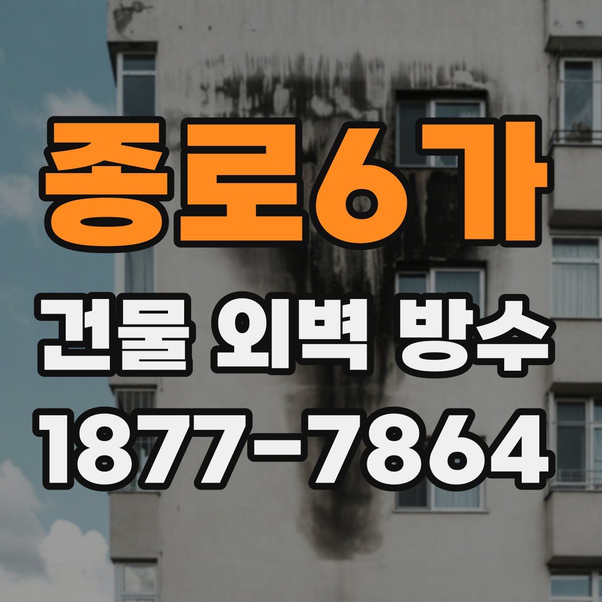 종로6가 건물 외벽 방수