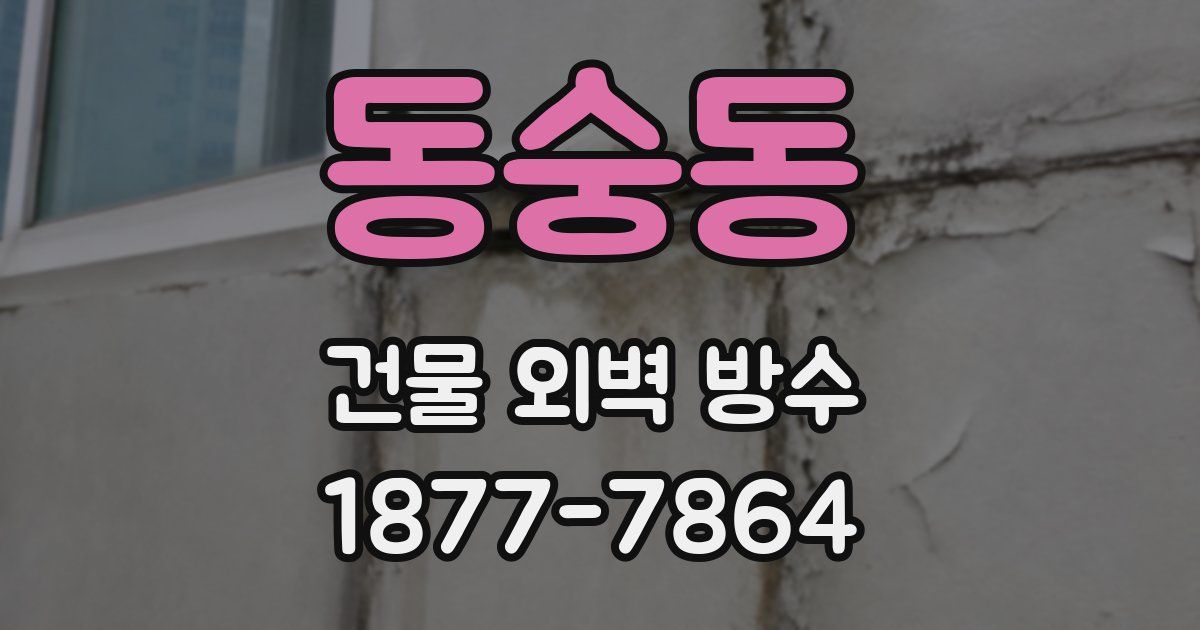 동숭동 건물 외벽 방수