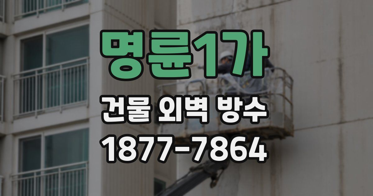 명륜1가 건물 외벽 방수