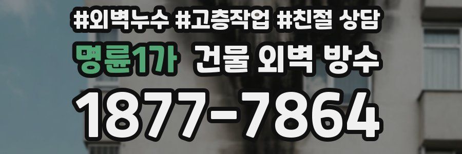 명륜1가 건물 외벽 방수