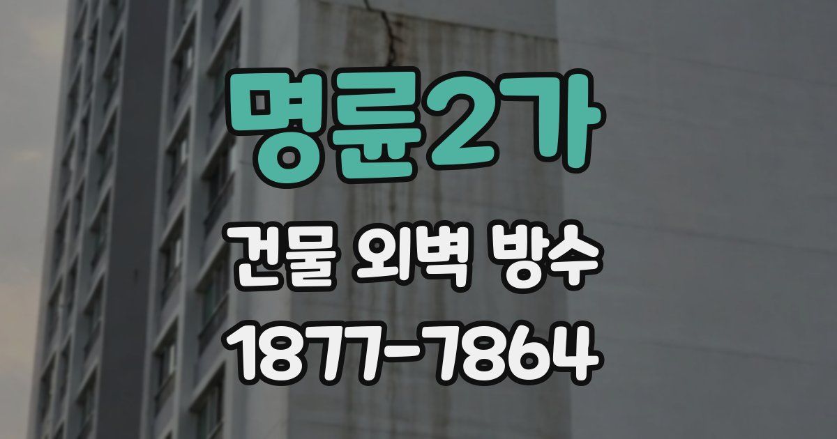 명륜2가 건물 외벽 방수