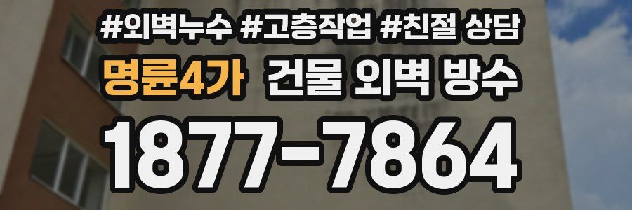 명륜4가 건물 외벽 방수