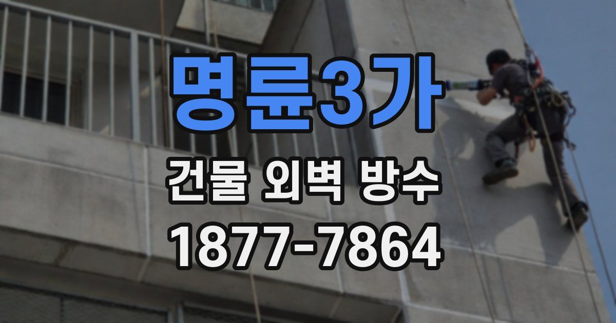 명륜3가 건물 외벽 방수