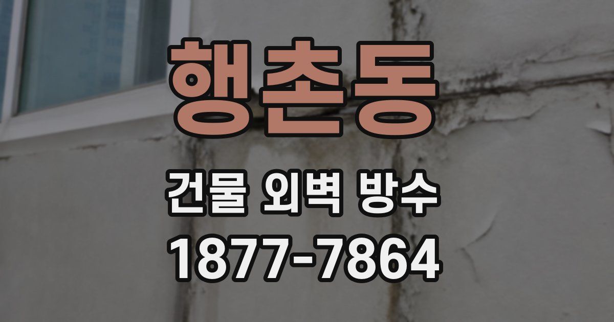 행촌동 건물 외벽 방수