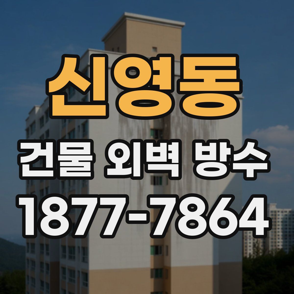 신영동 건물 외벽 방수