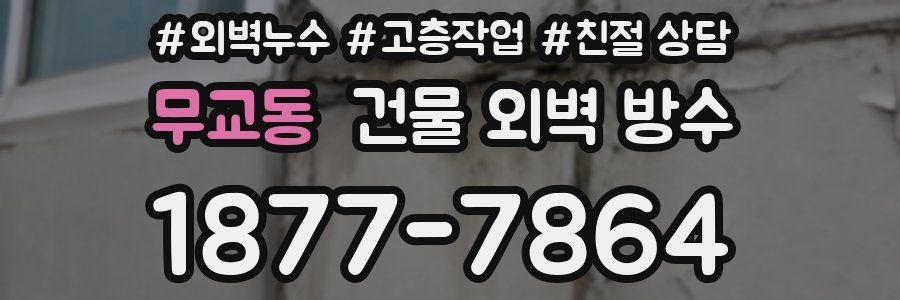 무교동 건물 외벽 방수