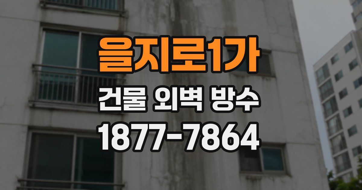 을지로1가 건물 외벽 방수