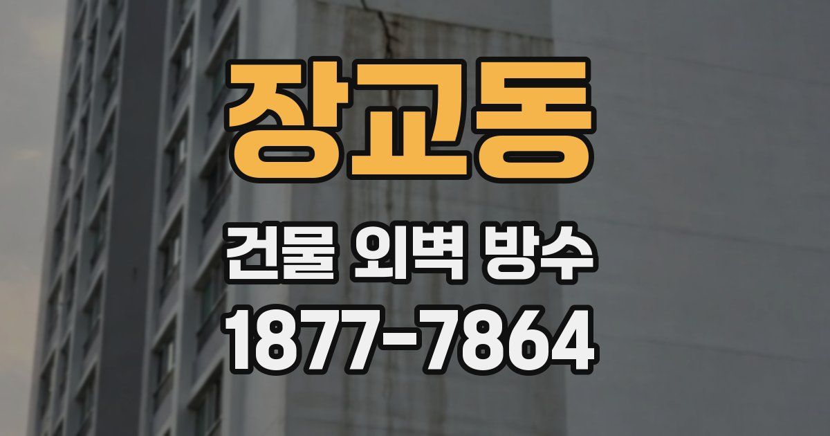장교동 건물 외벽 방수
