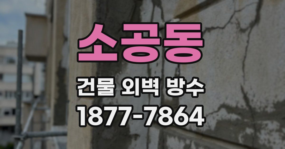 소공동 건물 외벽 방수