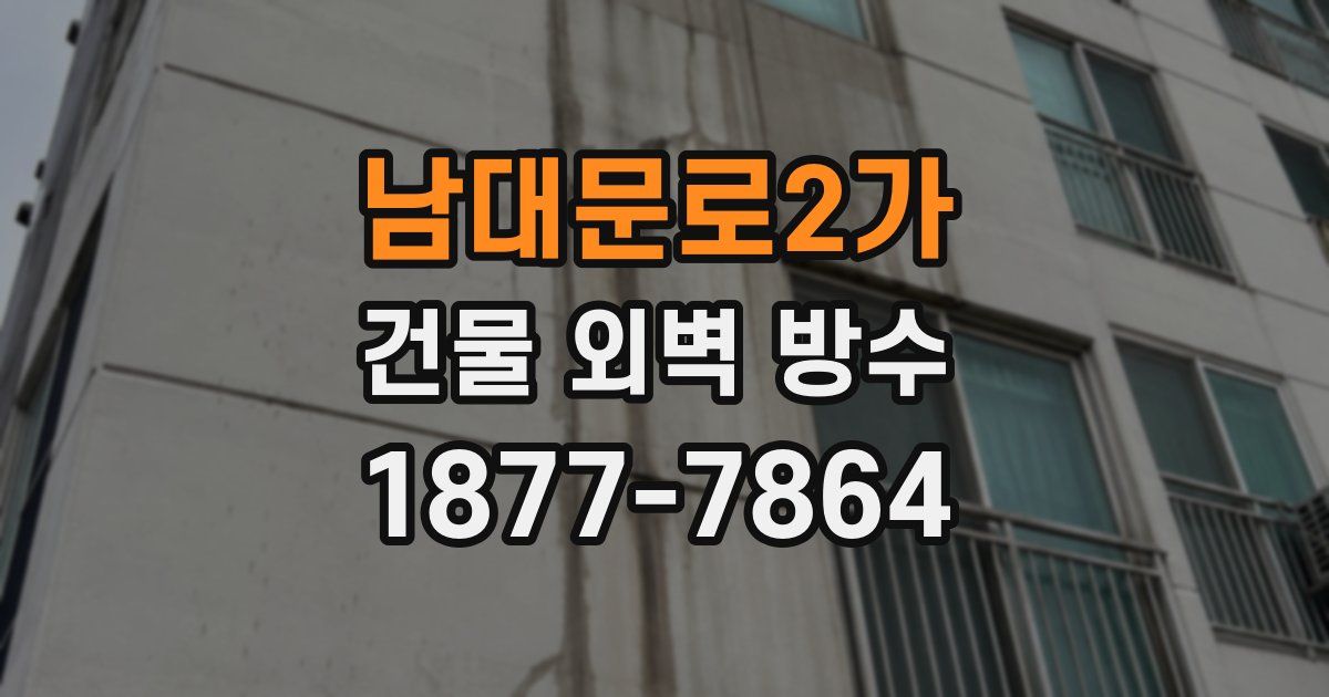 남대문로2가 건물 외벽 방수