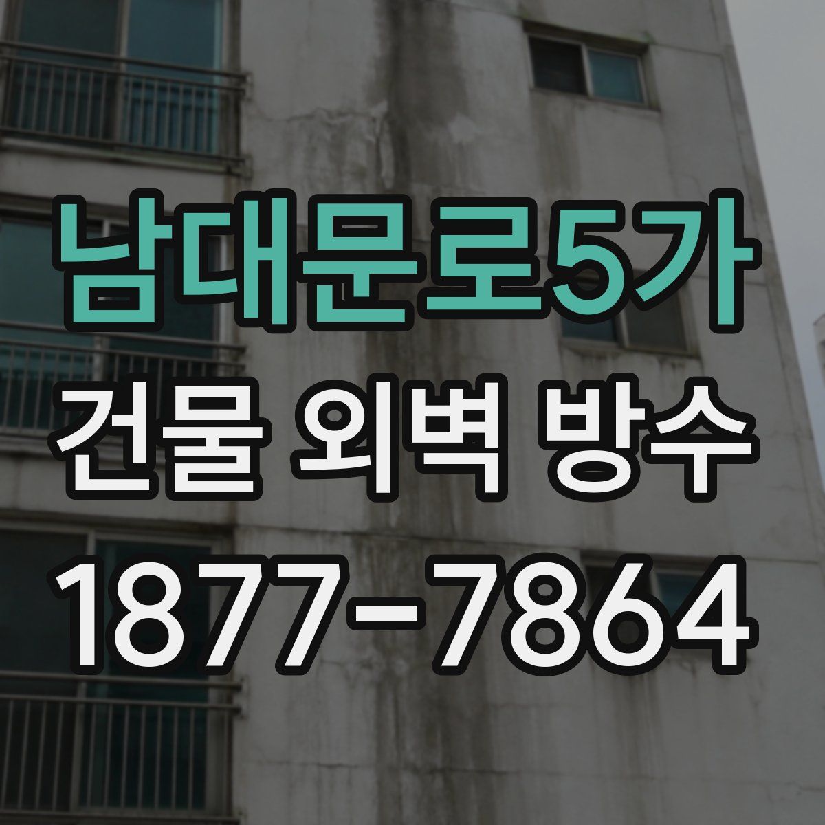 남대문로5가 건물 외벽 방수