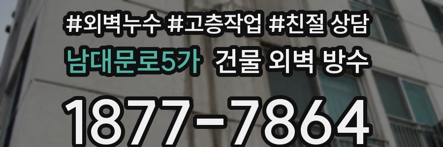남대문로5가 건물 외벽 방수