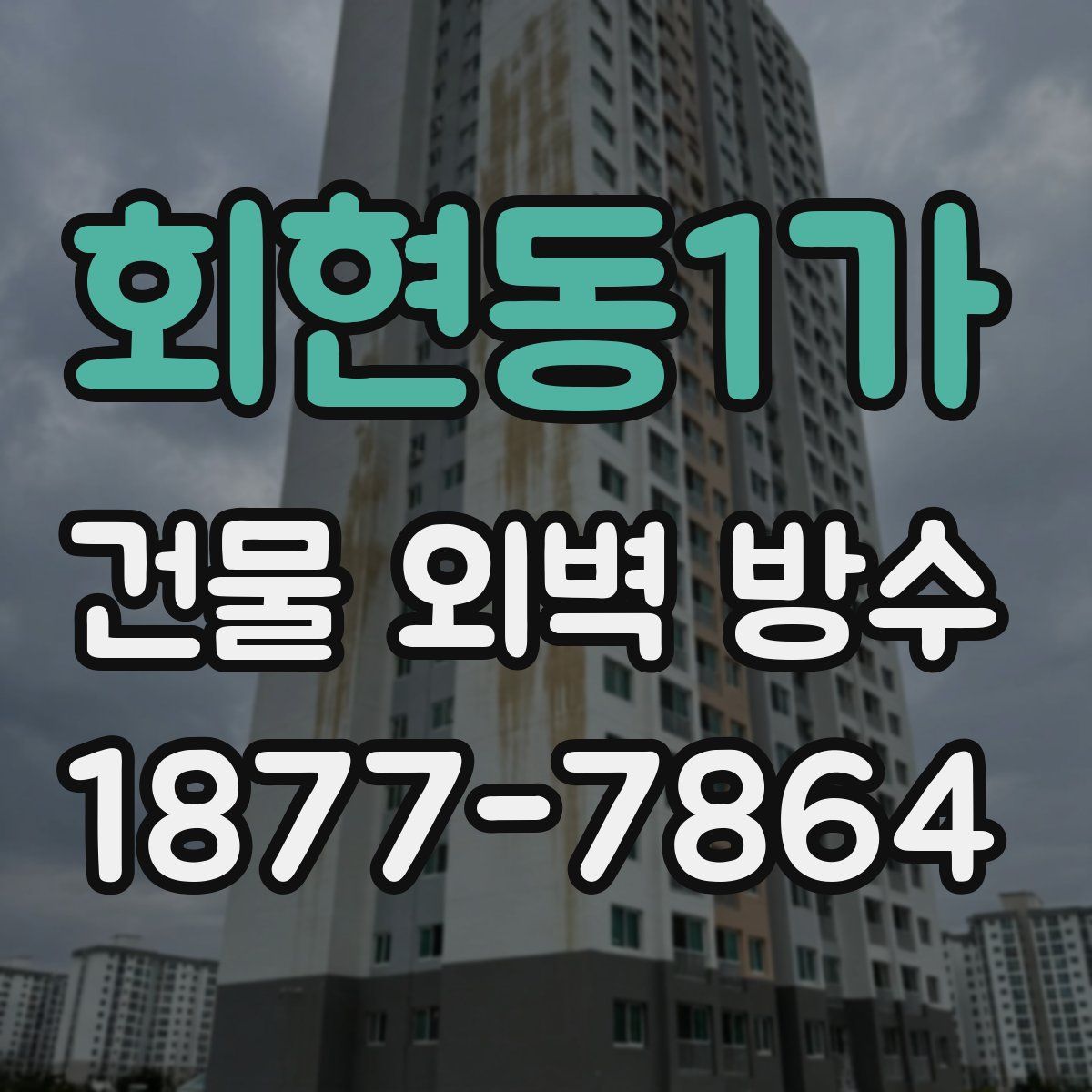 회현동1가 건물 외벽 방수