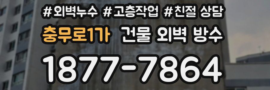 충무로1가 건물 외벽 방수