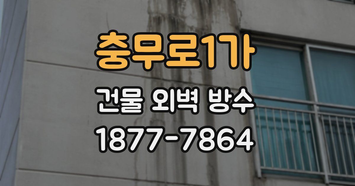 충무로1가 건물 외벽 방수