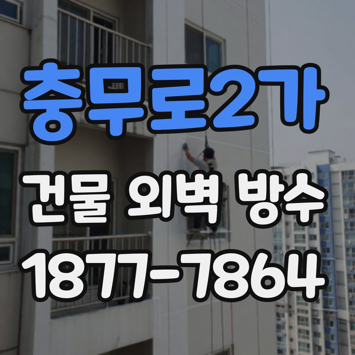 충무로2가 건물 외벽 방수
