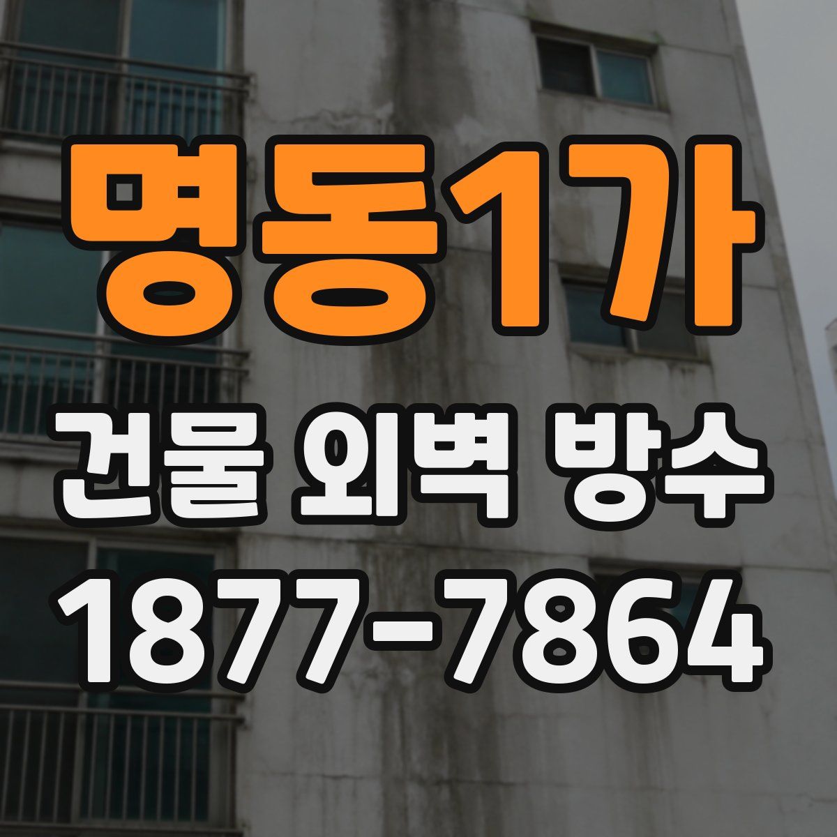 명동1가 건물 외벽 방수
