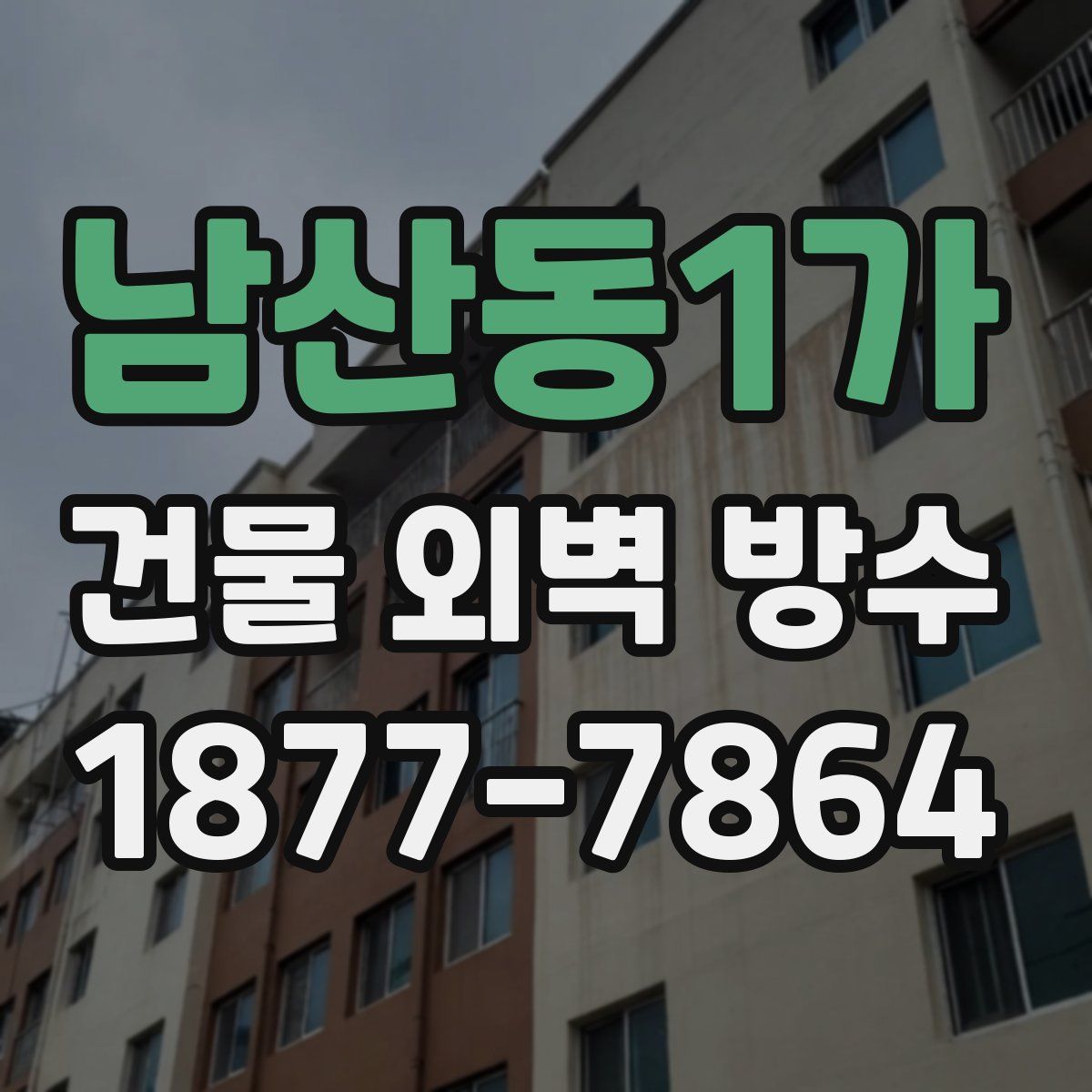 남산동1가 건물 외벽 방수