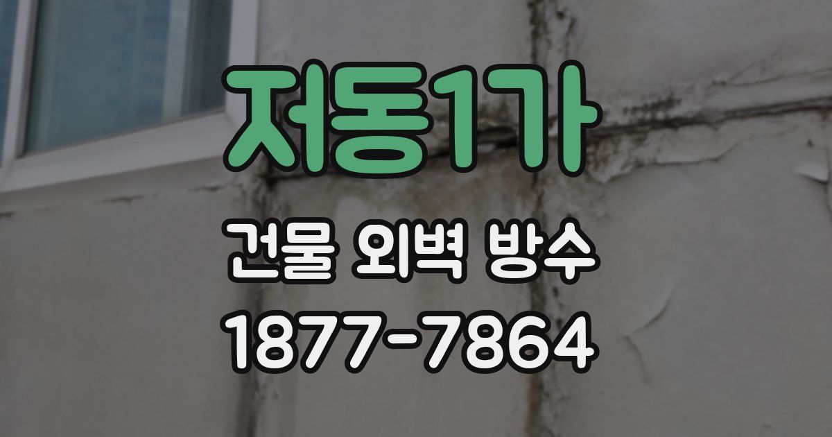 저동1가 건물 외벽 방수