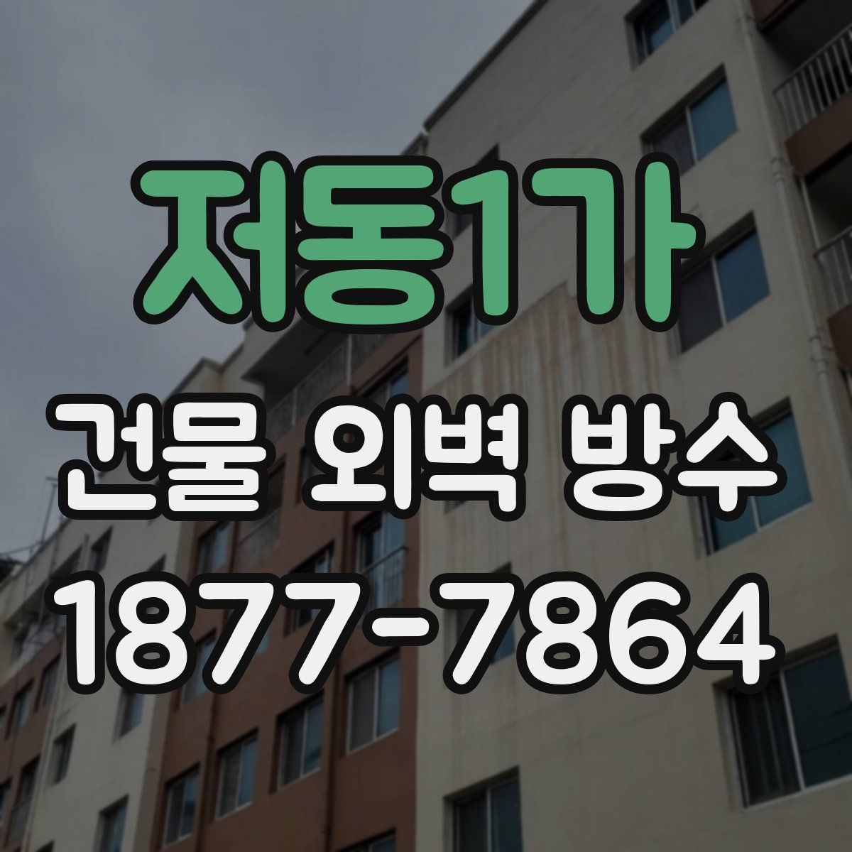 저동1가 건물 외벽 방수
