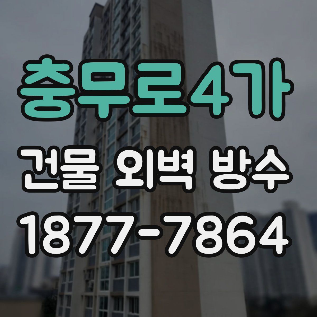 충무로4가 건물 외벽 방수