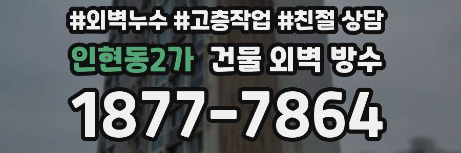 인현동2가 건물 외벽 방수