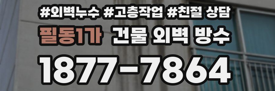 필동1가 건물 외벽 방수