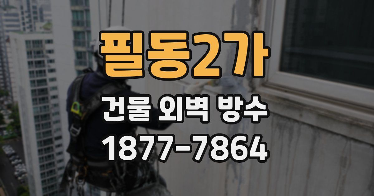 필동2가 건물 외벽 방수