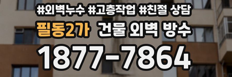 필동2가 건물 외벽 방수