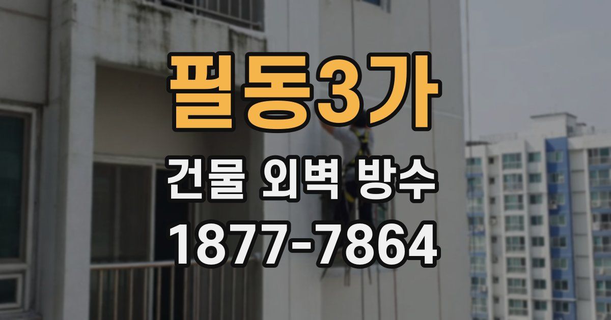 필동3가 건물 외벽 방수