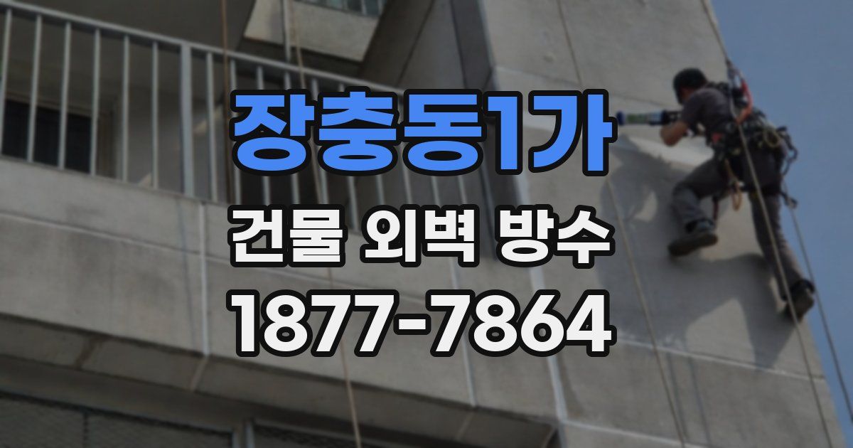 장충동1가 건물 외벽 방수