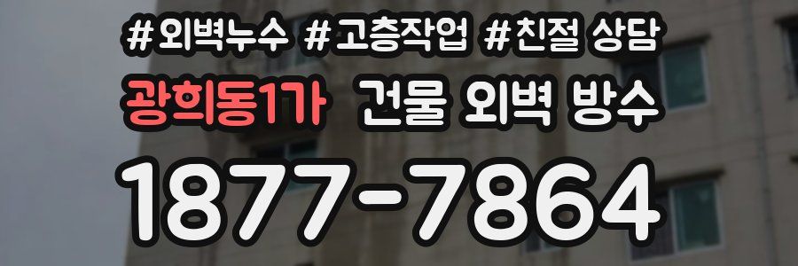 광희동1가 건물 외벽 방수
