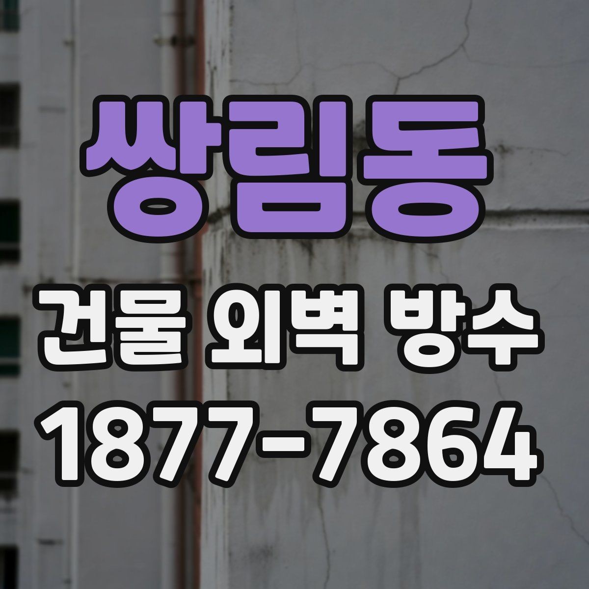 쌍림동 건물 외벽 방수 공사 일정 잡을 때 고려할 사항