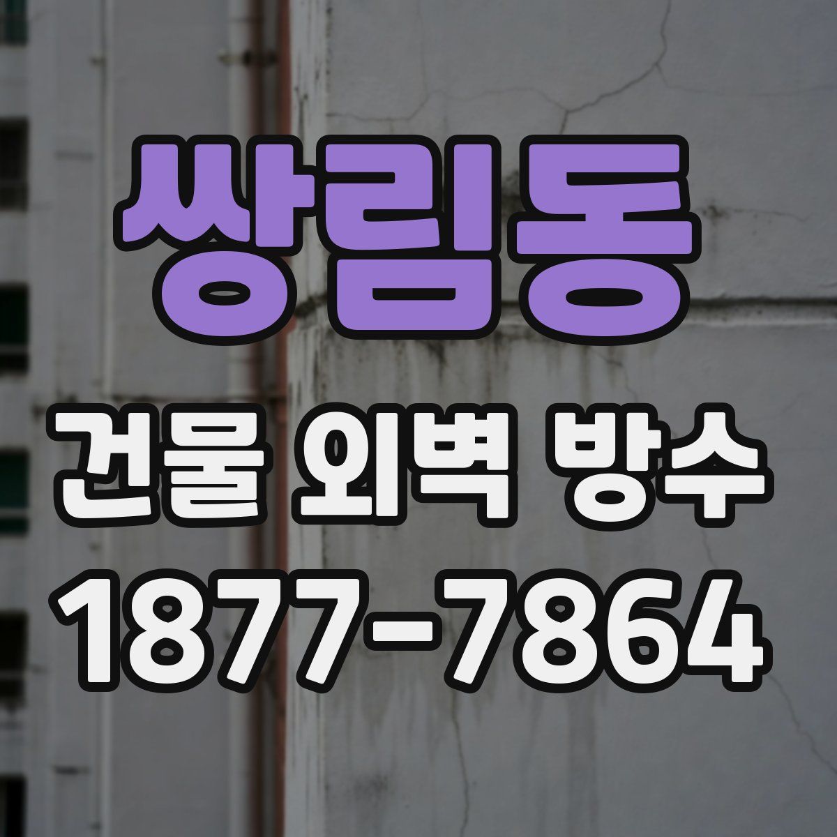 쌍림동 건물 외벽 방수