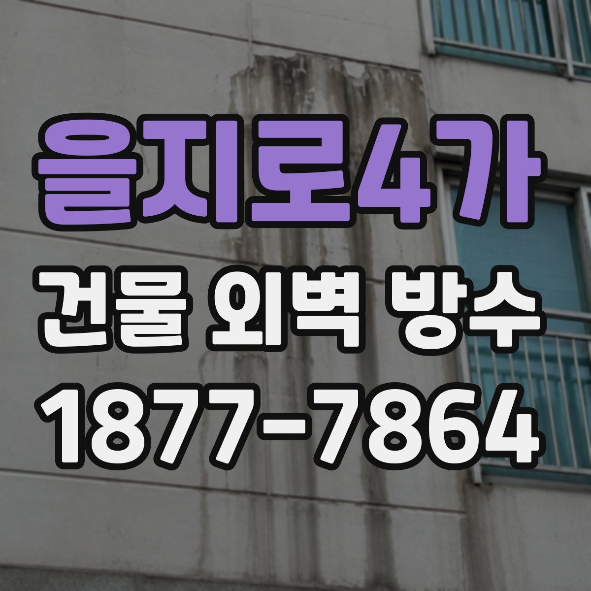 을지로4가 건물 외벽 방수