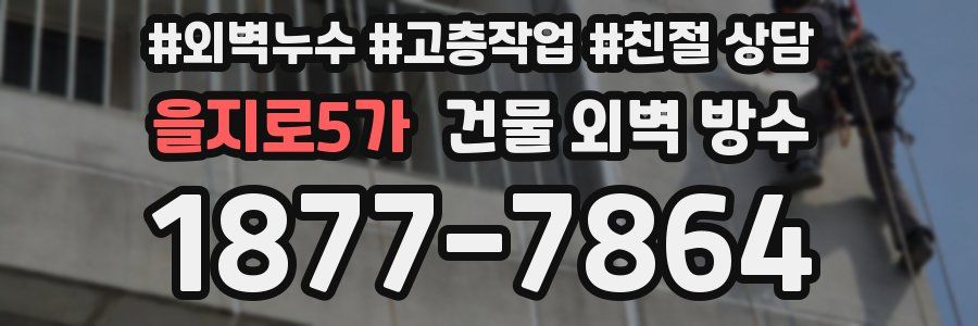 을지로5가 건물 외벽 방수