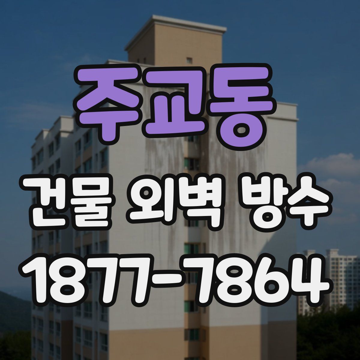 주교동 건물 외벽 방수