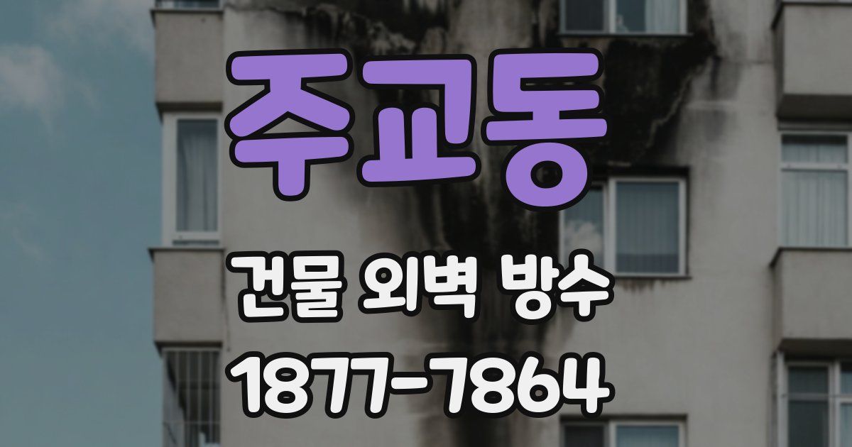 주교동 건물 외벽 방수