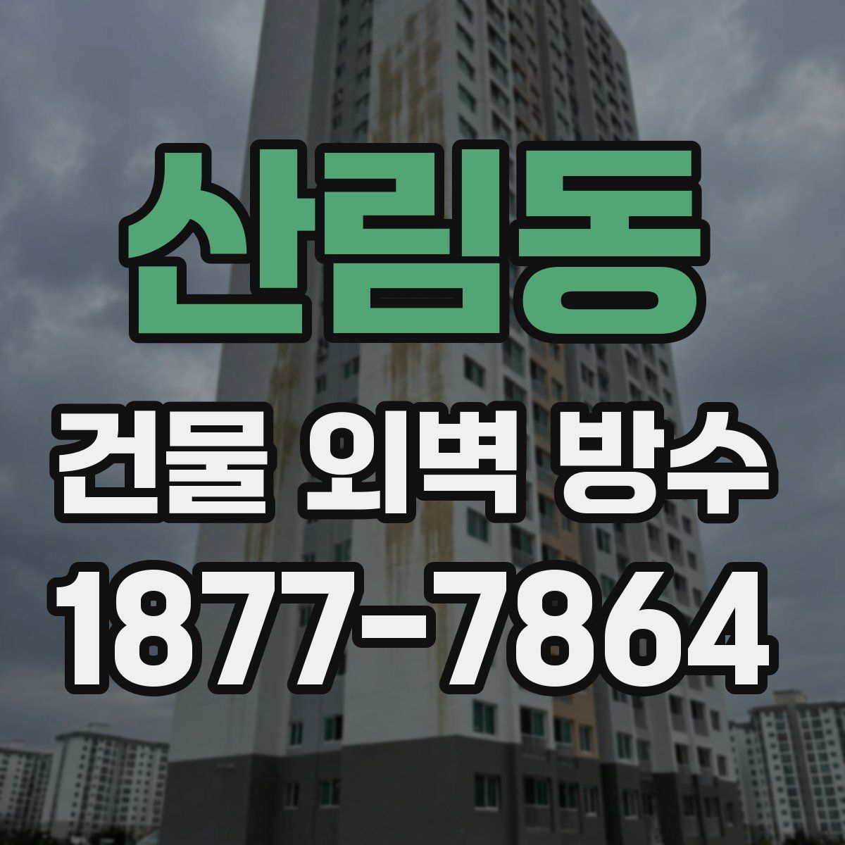 산림동 건물 외벽 방수